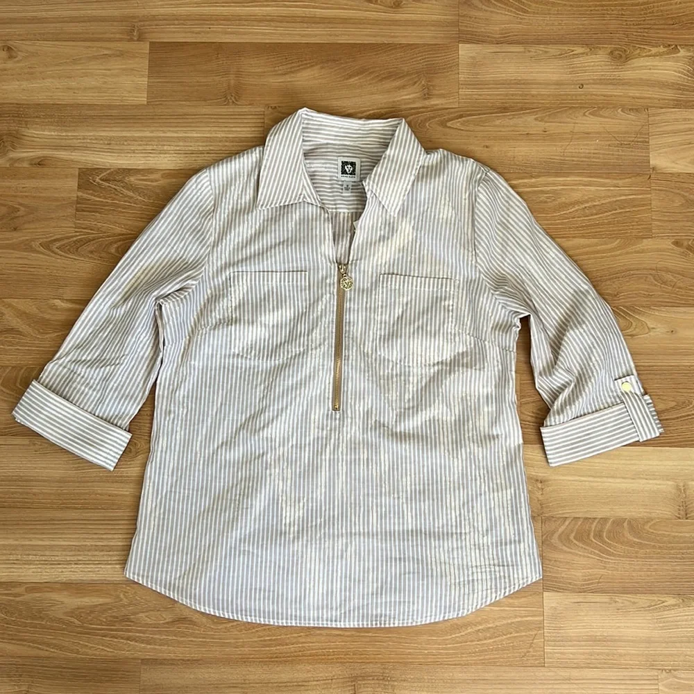 Anne Klein Striped Blouse